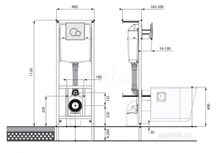 ПЭК Santek Бореаль 35x53x36 1WH501544