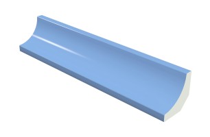 Специальный элемент Pool Tile Radial Internal Blue Smooth