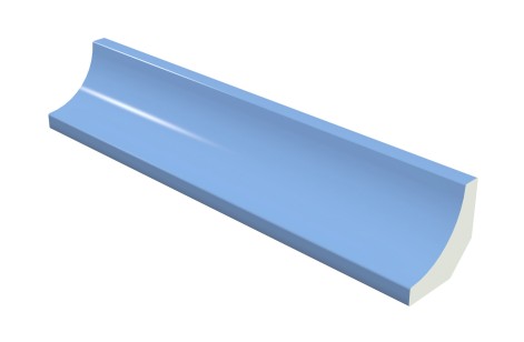 Pool Tile Radial Internal Blue Smooth