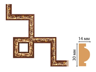 Декоративный угловой элемент Decomaster 157-3-1084 (300x300 мм)