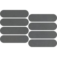 Мозаика Italgraniti Nuances Nero Mosaico Ovale 19.5x37 NU04MOV