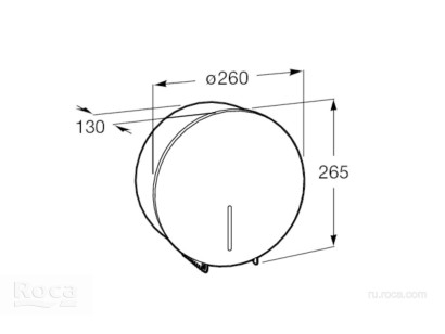 Диспенсер Roca Public 13x26x26.5 817406002