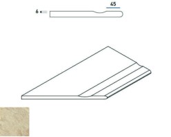 Бортик Italon Climb Х2 Rope Bor. Svasato Round Sx 30x60 закругленный левый 620090000370