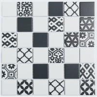 Мозаика NSmosaic Rustic Series керамика матовая 4.8x4.8 30.6x30.6 R-322