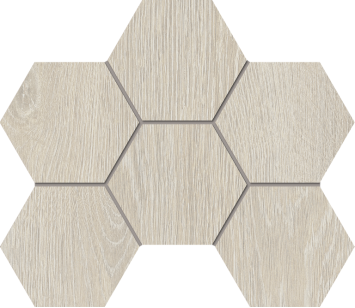 Мозаика Estima Kraft Wood Hexagon неполированная структурированная 25x28.5 KW00