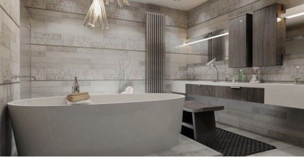 Бордюр Global Tile Terrazzo белый 1 6.5x60 10200000006