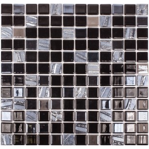 Стеклянная мозаика Vidrepur Astra Black 31.7x31.7