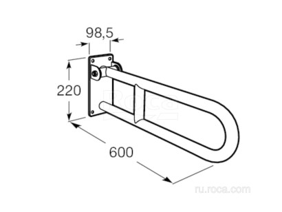 Поручень Roca Access Pro 60x9.9x22 816985009