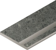 Бортик Italon Genesis Х2 Grey Bor. Svasato Round Dx 30x60 правый с выемкой закругленный 620090000586