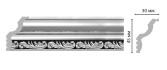 Плинтус потолочный с рисунком Decomaster 148B-63 ШК/40 (45x30x2400 мм)