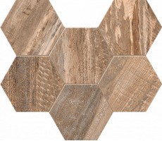 Мозаика Estima Spanish Wood Beige Hexagon неполированная 25x28.5 SP02