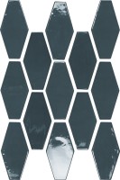 Плитка Ape Ceramica Harlequin Navy 10x20 настенная N126379