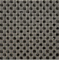 Мозаика Pixmosaic Glass Шахматка Черная 30x30 МС 2023