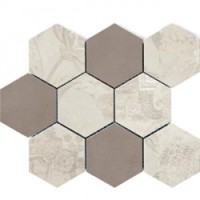 Мозаика Polcolorit Modern Beige Taupe P Mosaic Hexagon Mix 30x30