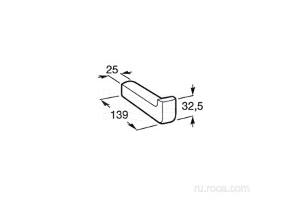 Держатель для туалетной бумаги Roca Tempo 13.9x2.5x3.3 817035001