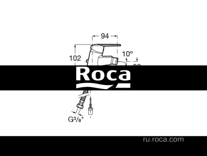 Смеситель для биде Roca Victoria 5A6125C0M