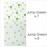 Стеклянная мозаика Bonaparte Jump Green №7 2.5x2.5 30x30