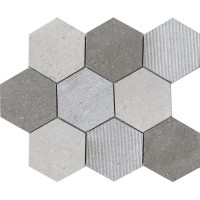 Мозаика L Antic Colonial World Hexagon Texture Grey 25.9x29.9 L241716161