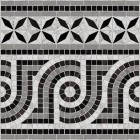 Декор Vives Ceramica Via Appia Cenefa Nola Negro 43.5x43.5