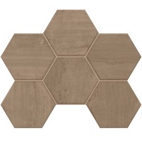Мозаика Estima Classic Wood Rusty Beige Hexagon неполированная 25x28.5 CW03