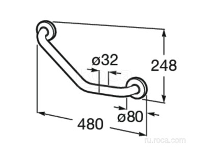 Поручень Roca Access Comfort 8x48x24.8 816931001