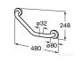 Поручень Roca Access Comfort 8x48x24.8 816931001