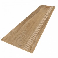 Ступень Estima Spanish Wood Ocre неполированная с насечками 30x120 SP04