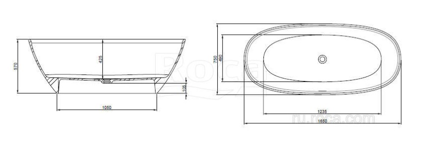 Ванна Roca Raina 159x79x59 248466000