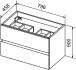 База под раковину Cezares Molveno 100x46x50 Noce Chiaro MOLVENO 46-100-2C-SO-NC