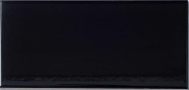 Плитка NSmosaic Ceramic Series керамика глянцевая черная 7.5x15 настенная FTH752A