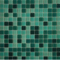 Мозаика Pixmosaic Glass Зеленая на Сетке 2x2 30.5x30.5 KG311