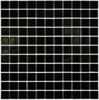 Стеклянная мозаика Bonaparte Black Glass 2.5x2.5 30x30