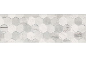 Плитка Ceramika Konskie Polaris Hexagon Mix Rett 25x75 настенная