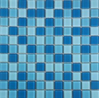 Мозаика Pixmosaic Glass Голубая 2x2 30.4x30.4 F2x2