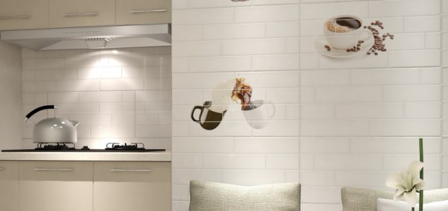 Плитка Beryoza Ceramica Брик Кремовый Глянцевая 30x60 настенная