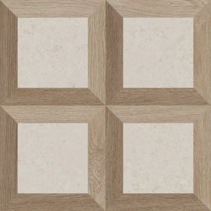 V Stone Frame White Nat Rett