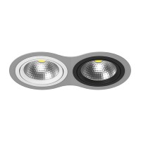 Комплект из светильника и рамки Lightstar Intero 111 Double Round (217929+217906+217907) i9290607