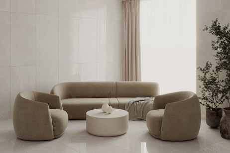Керамогранит Pieza Ceramica Florido Grey Глянец 60x120 FL006012G