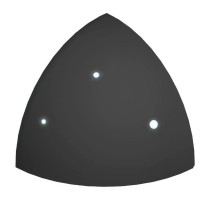 Уголок Pool Tile Radial External Corner Black Smooth
