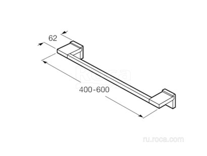 Полотенцедержатель Roca Rubik 6.2x40x4.5 816846001