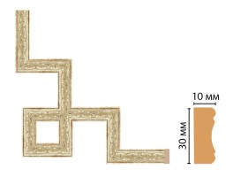 Декоративный угловой элемент Decomaster 165-3-127 (300x300 мм)