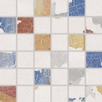 Мозаика Rako Betonico многоцветная 5x5 30x30 WDM06796