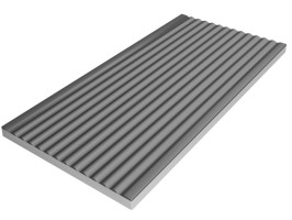 Керамогранит Pool Tile Border Grey Ribbed
