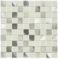 Стеклянная мозаика Bonaparte Titan Silver 3x3 31.8x31.8