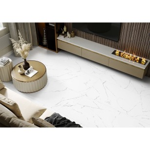 Керамогранит Steppe Ceramics Statuario White неполированный 80x80 ST008080N