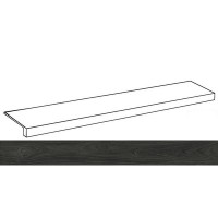 Ступень Italon Room Wood Black Scalino Front Cer фронтальная 33x120 620070001242