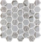 Мозаика Bonaparte Volume White 4.8x4.8 30x30 N175145