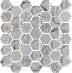 Мозаика Bonaparte Volume White 4.8x4.8 30x30 N175145