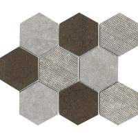 Мозаика L Antic Colonial World Hexagon Texture Brown 25.9x29.9 L241717511