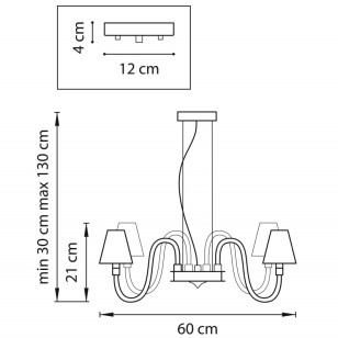 Люстра подвесная Lightstar Bianco 760106